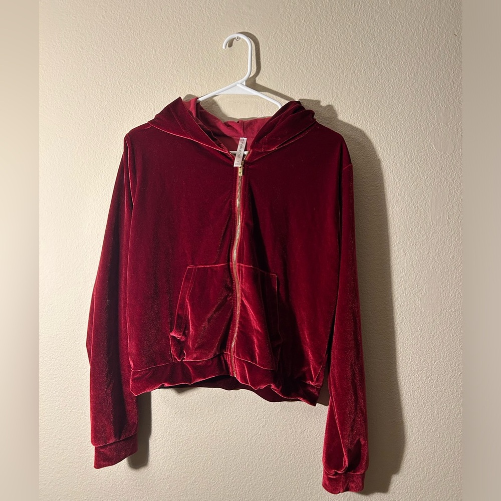 Fabletics Red Velvet Hoodie
